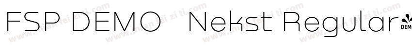 FSP DEMO   Nekst Regular字体转换